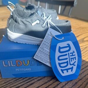 Hey Dude Kids Black Sneakers with White Soles